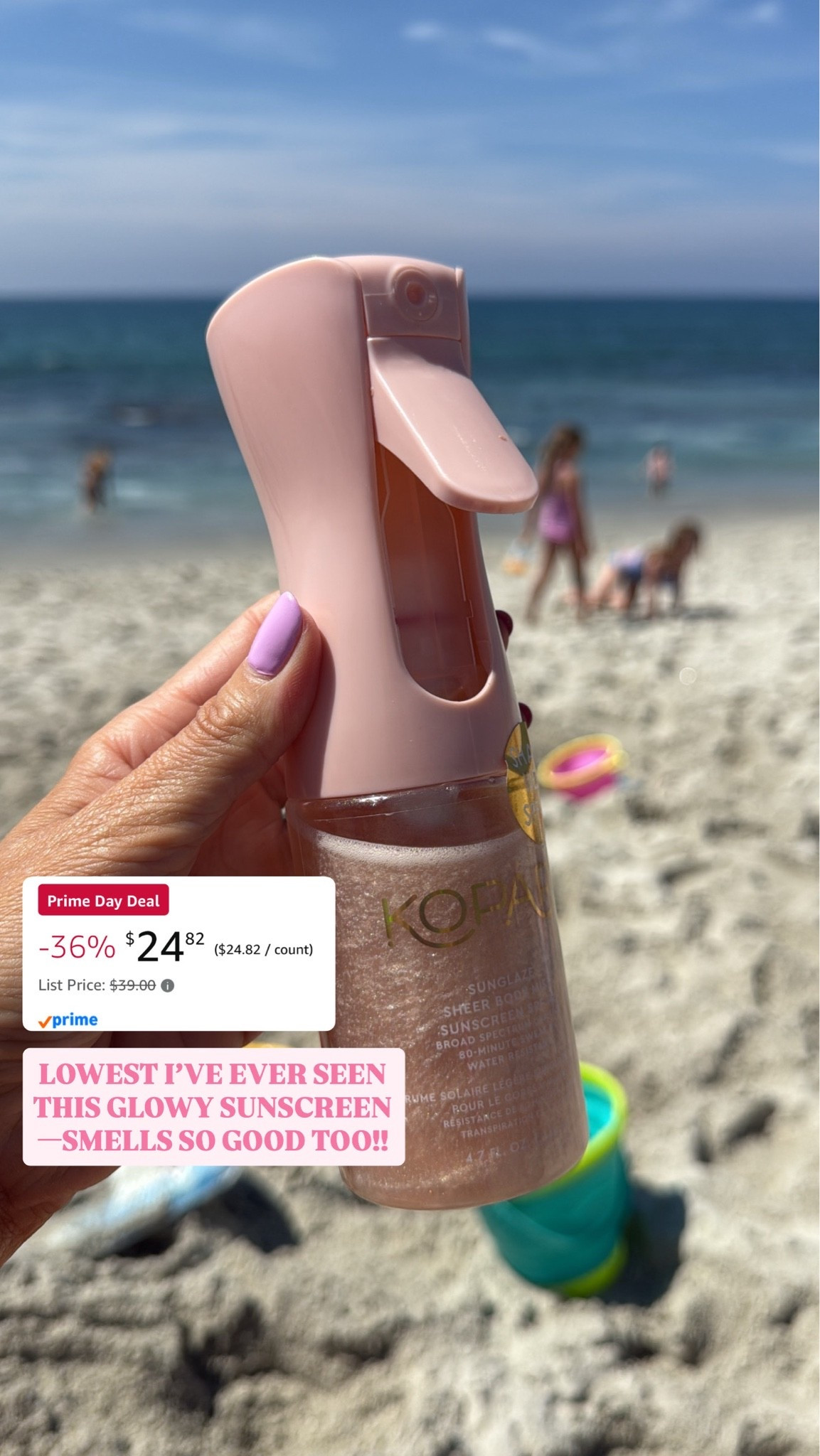Glowy sunscreen on deal for prime day!!! Smells incredible & gives the prettiest glow✨😍

#LTKSaleAlert #LTKSwim #LTKBeauty