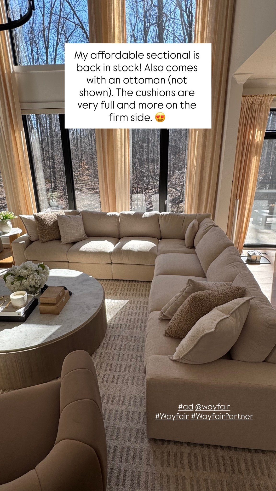 #ad My affordable sectional is back in stock @Wayfair ! Also sharing my other Wayfair favorites including rugs and decor. #Wayfair #WayfairPartner

#LTKSaleAlert #LTKHome