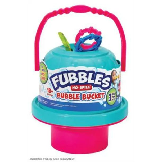 Little Kids Fubbles No-Spill Big Bubble Bucket (Colors may vary) - Walmart.com | Walmart (US)