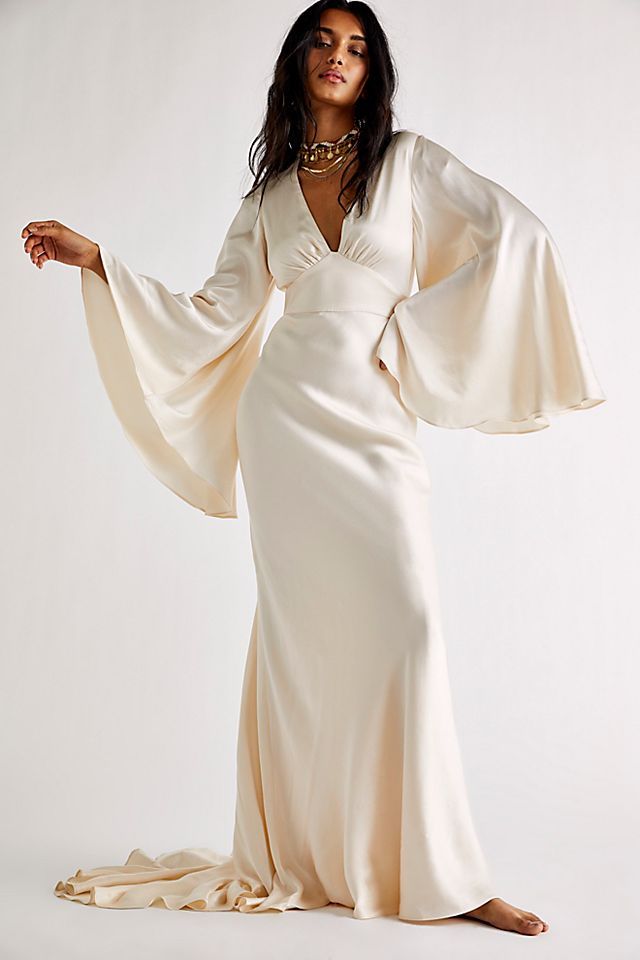 Circle Sleeve Backless Maxi Dress | Free People (Global - UK&FR Excluded)