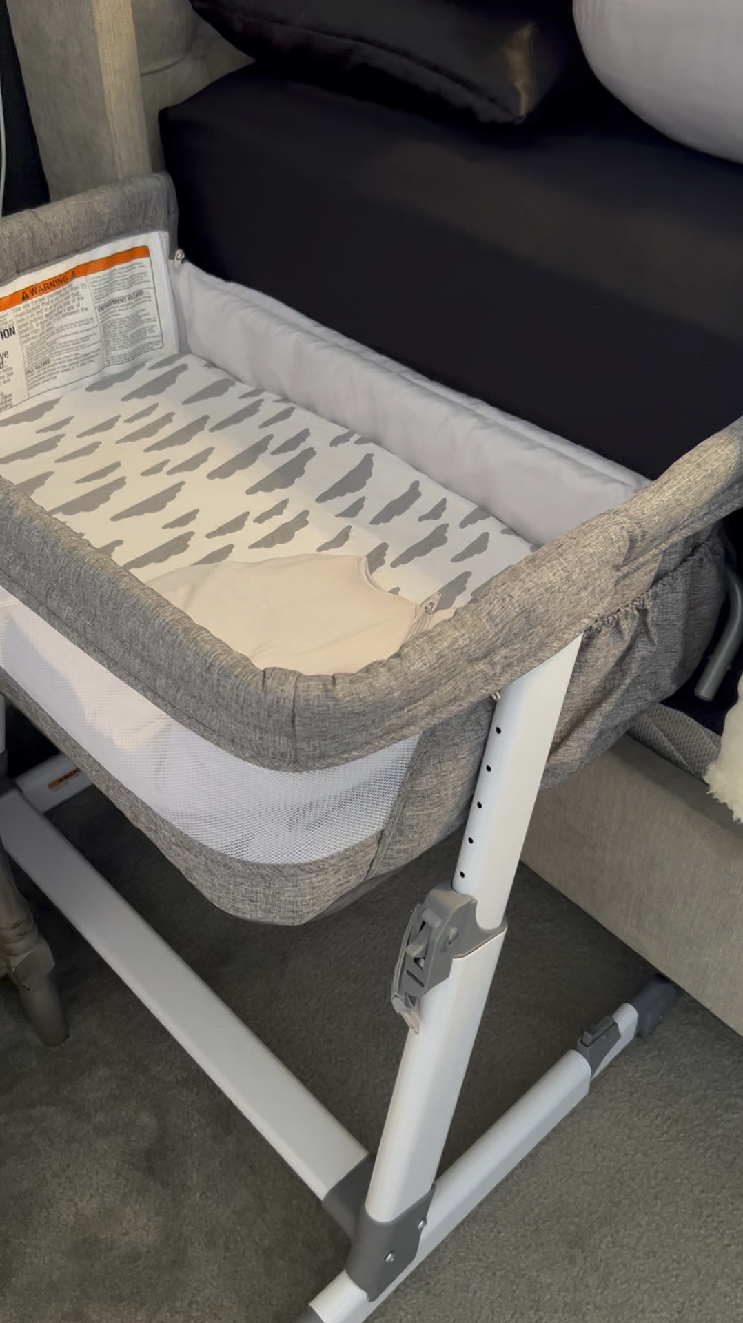 Love our bedside baby bassinet!! Will make nighttime feeds convenient with baby so close! 

#LTKVideo #LTKBaby #LTKHome