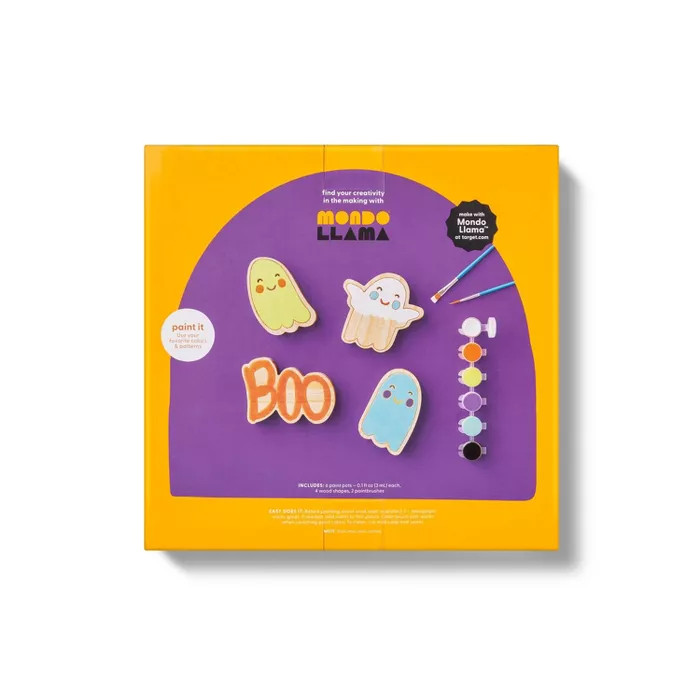 4pk Paint Your Own Wood Spooky Kit - Mondo Llama™ | Target