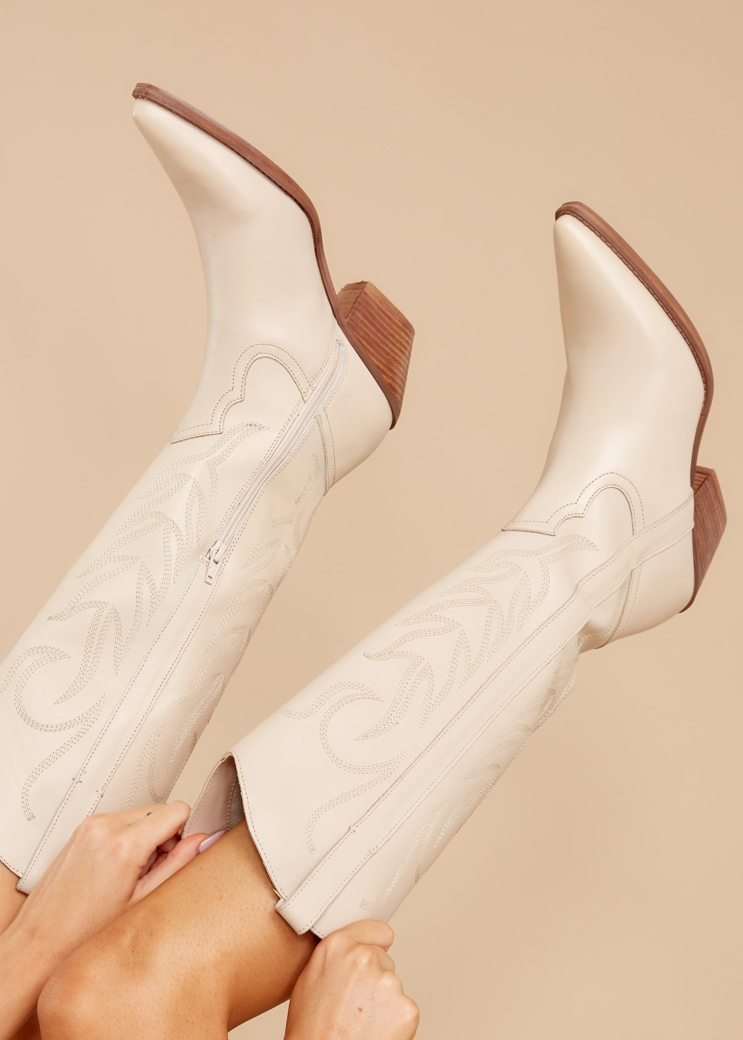 Agency Western Ivory Boot | Red Dress 