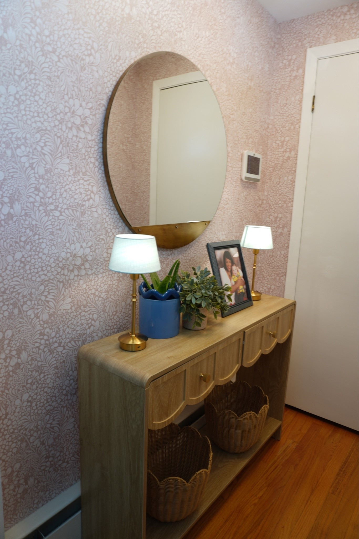 Cute and functional SMALL ENTRYWAY DETAILS! 
No matter the size of your space just make the best of it! 🤩✨

.

#LTKSeasonal #LTKvlog #LTKHome