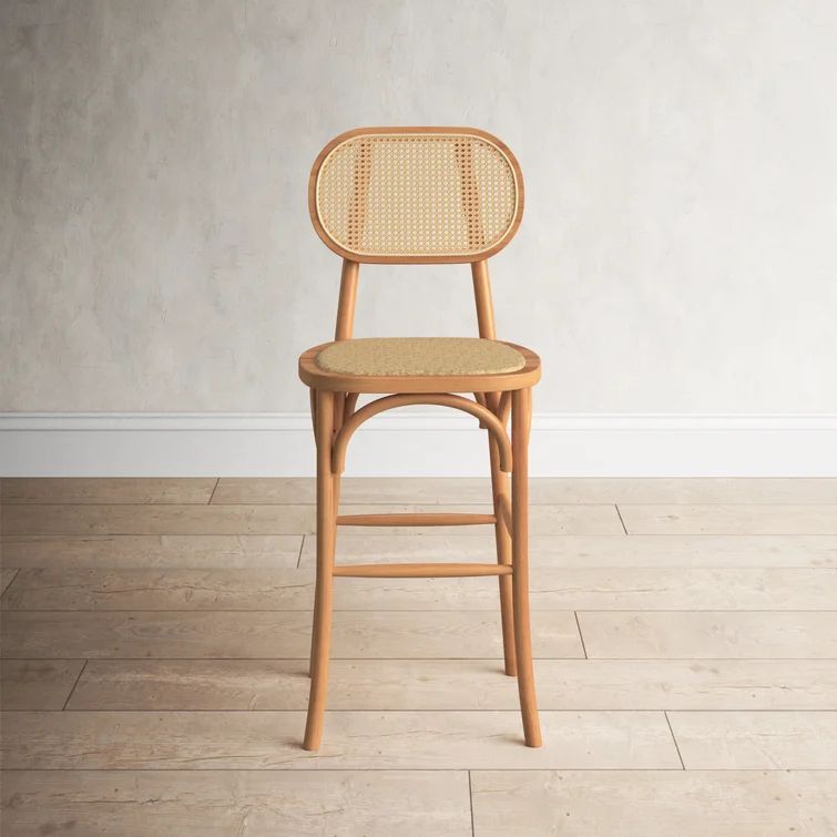 Attie Solid Wood 24.75'' Counter Stool | Wayfair North America