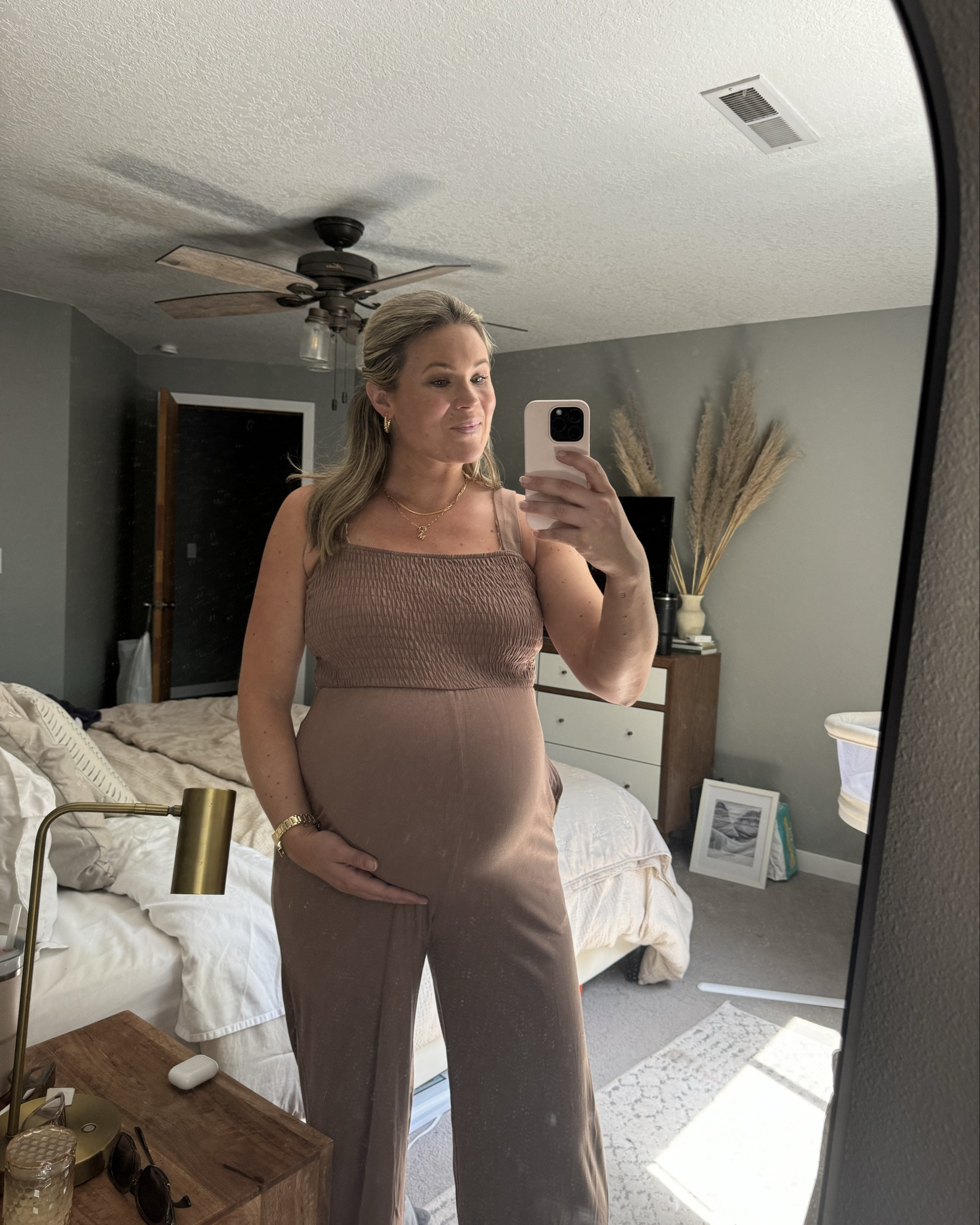 Only a few more weeks left of dressing this *not so little* bump! Got this romper for postpartum but it’s fun with a bump too!

#LTKBump #LTKBaby