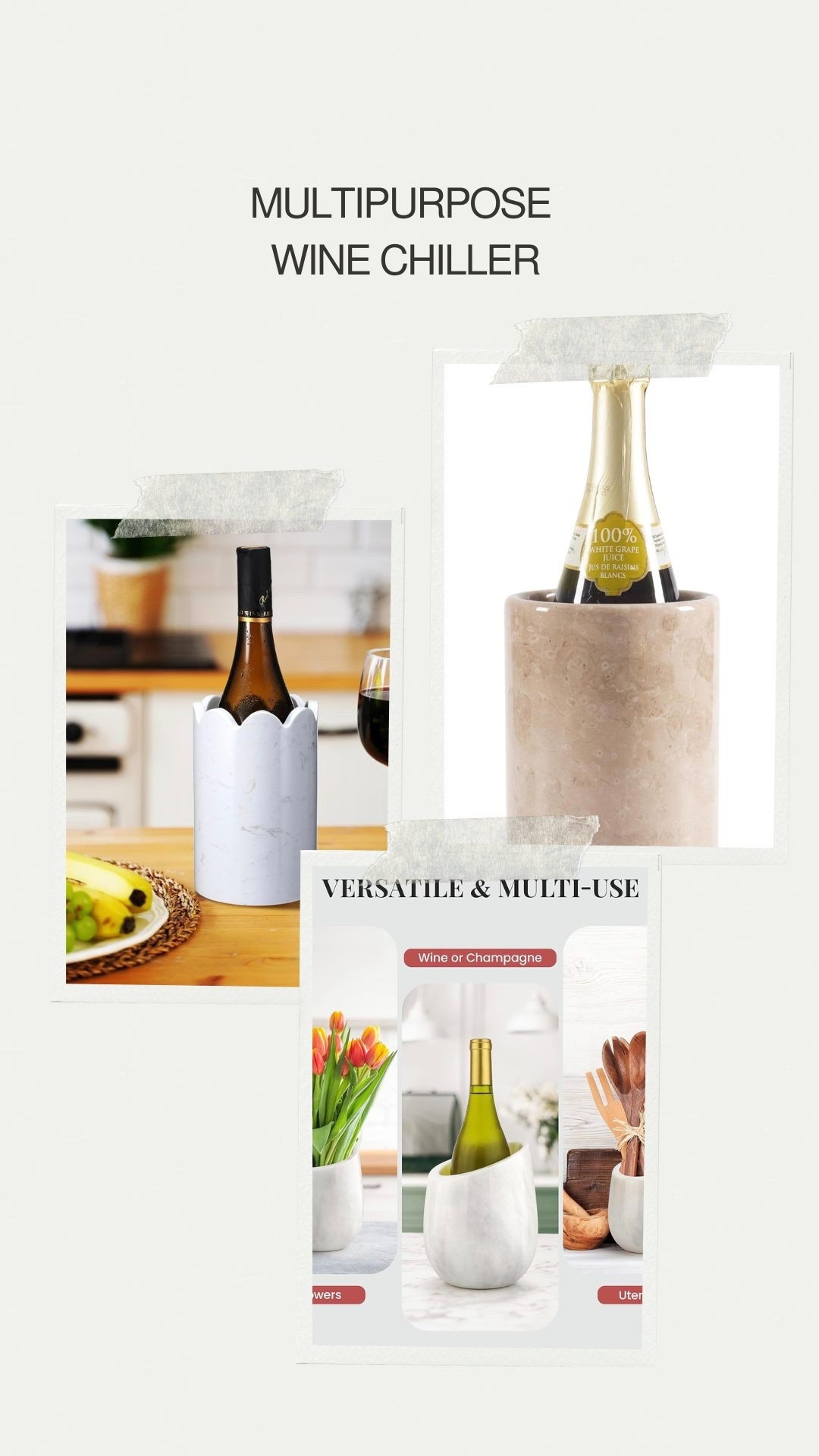 When you love wine and multipurpose items in your kitchen. These are a win!