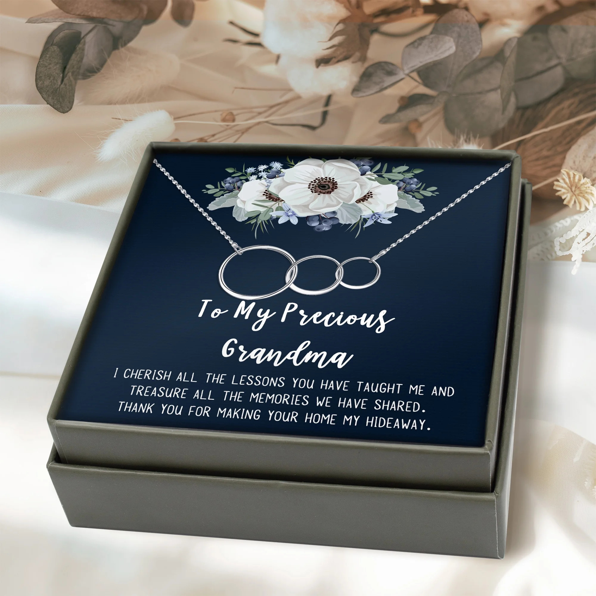 To My Precious Grandma Mother's Day Necklace, Mother's Day Gift, Mother's Day Card Necklace, Moth... | Walmart (US)