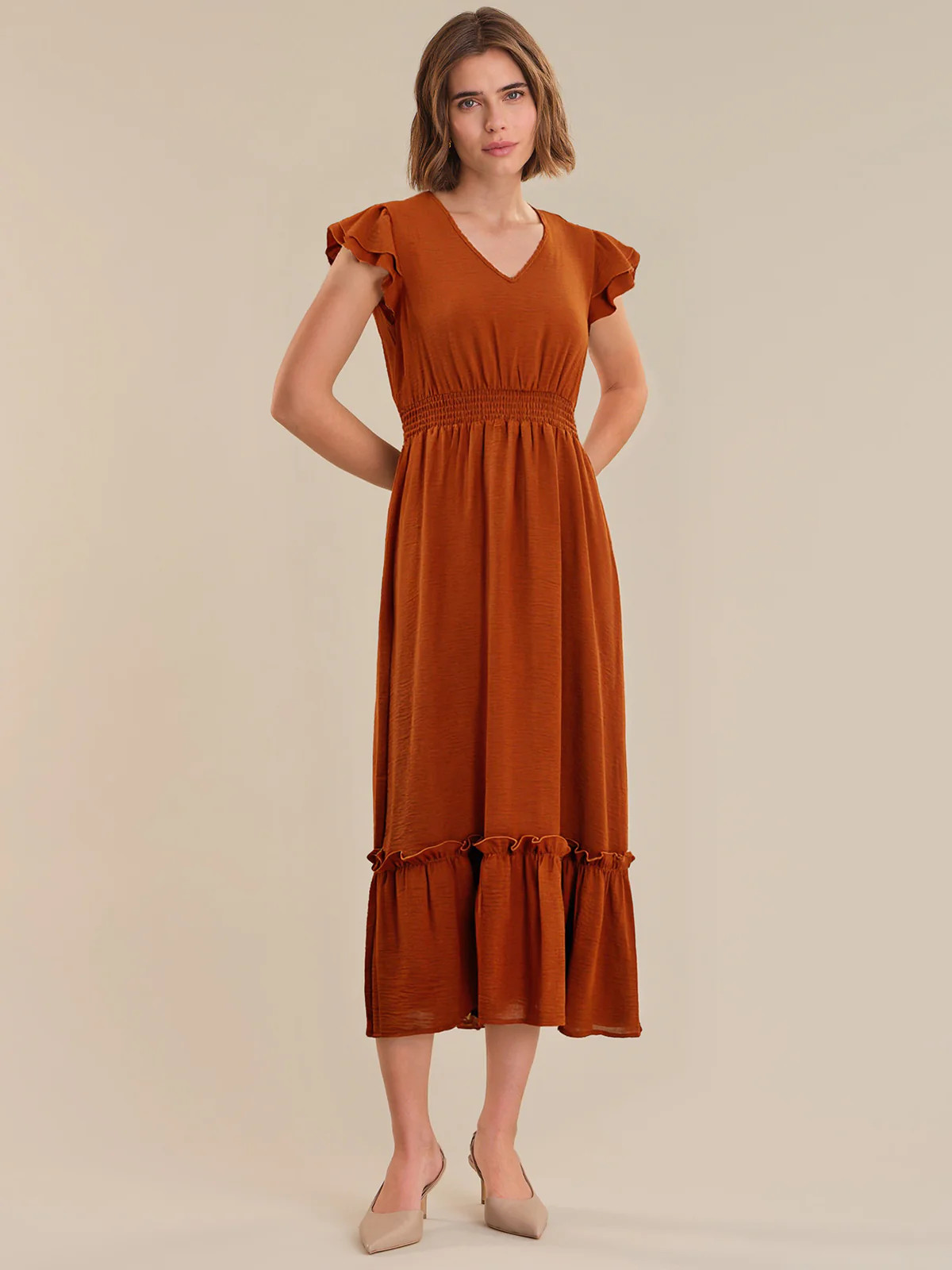 89th & Madison Flutter Sleeve Maxi Dress | 89th + Madison