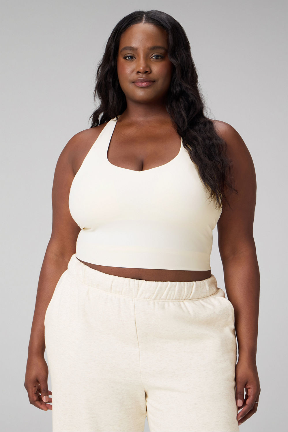 Anywhere Cropped Built-In Bra Tank Top | Fabletics Europe