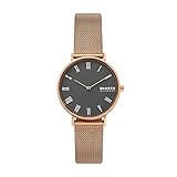 Skagen Women's Hald Quartz Stainless Steel Mesh Watch, Color: Rose Gold, 16 (Model: SKW2813) | Amazon (US)