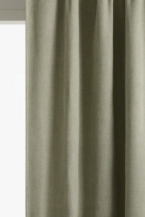 H and M blackout curtain panels in a neutral tone, two pack