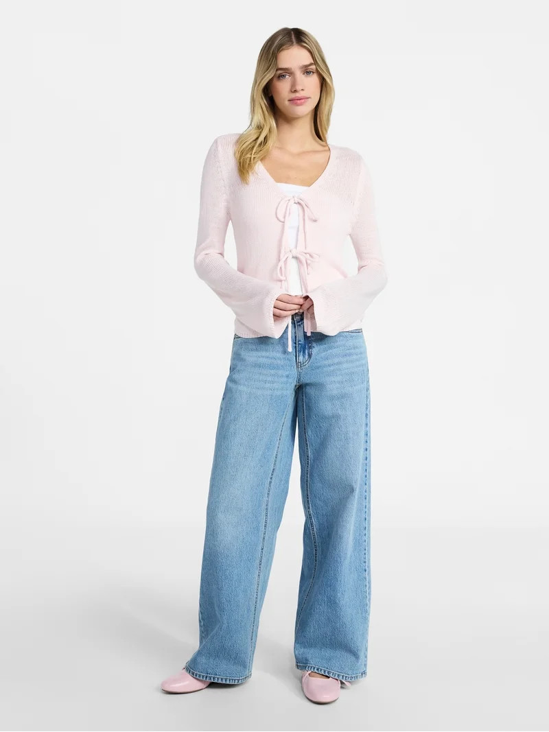 No Boundaries Mid-Rise Baggy Jeans, 31" Inseam, Women's 00-20 | Walmart (US)