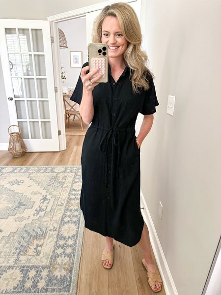 A best seller recently and a closet staple! Always need a basic black dress in your closet  Size down in this one as it runs roomy! 

#LTKworkwear #LTKfindsunder50 #LTKstyletip