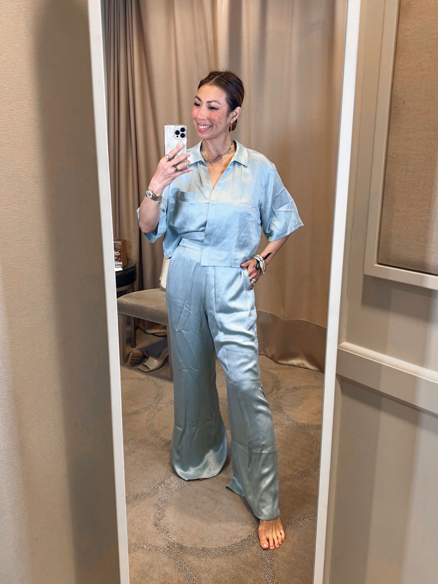 Washable silk pajamas (size S) #styleofsam #nsale 

#LTKfamily #LTKtravel #LTKxNSale