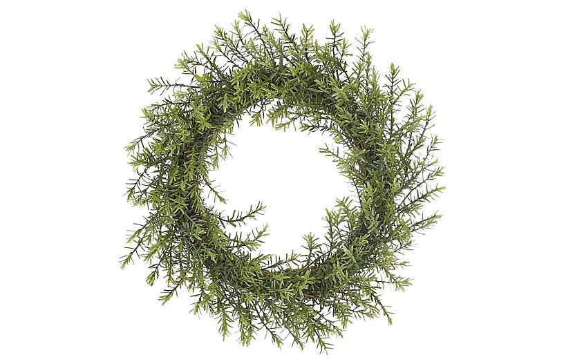 25" Rosemary Wreath, Faux | One Kings Lane
