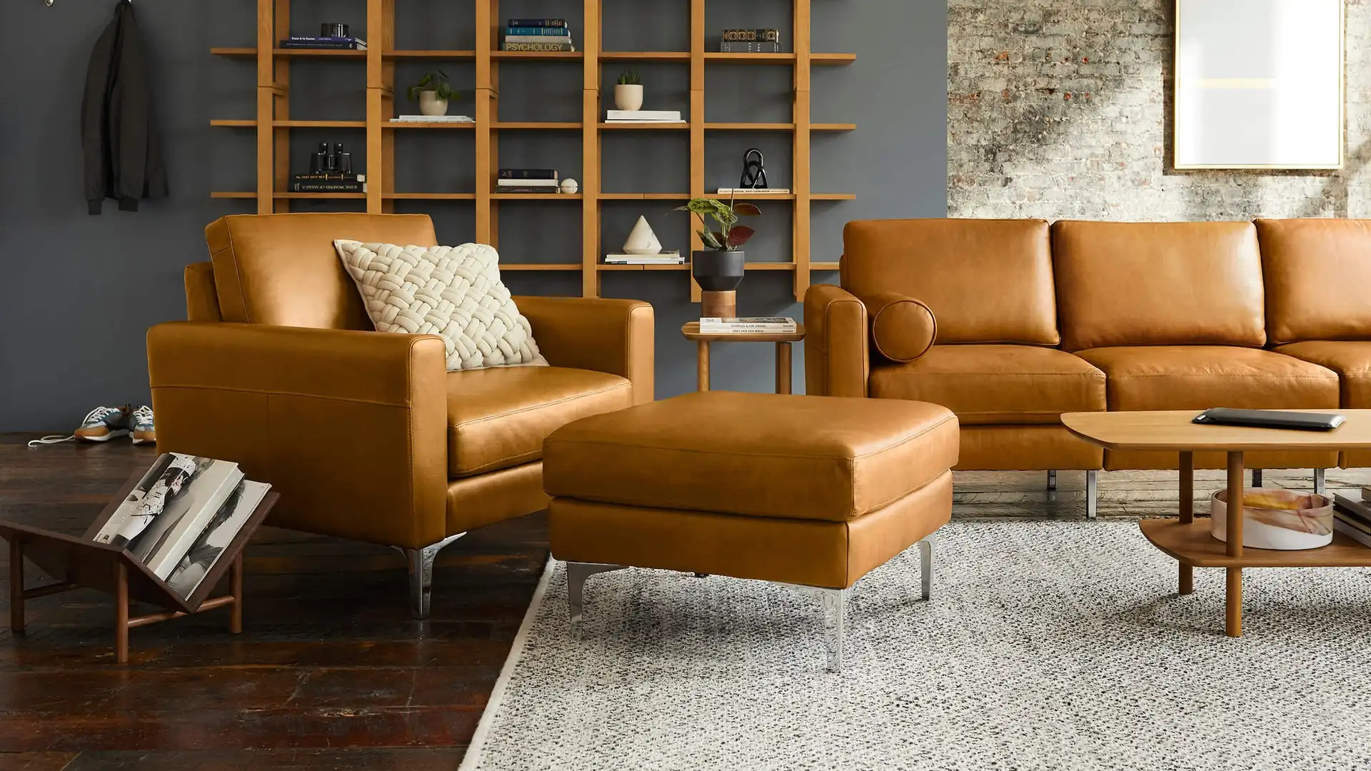 Nomad Club Classic Leather Armchair - Burrow | Burrow
