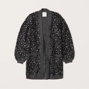 Puff Sleeve Long Cardigan | Abercrombie & Fitch (US)