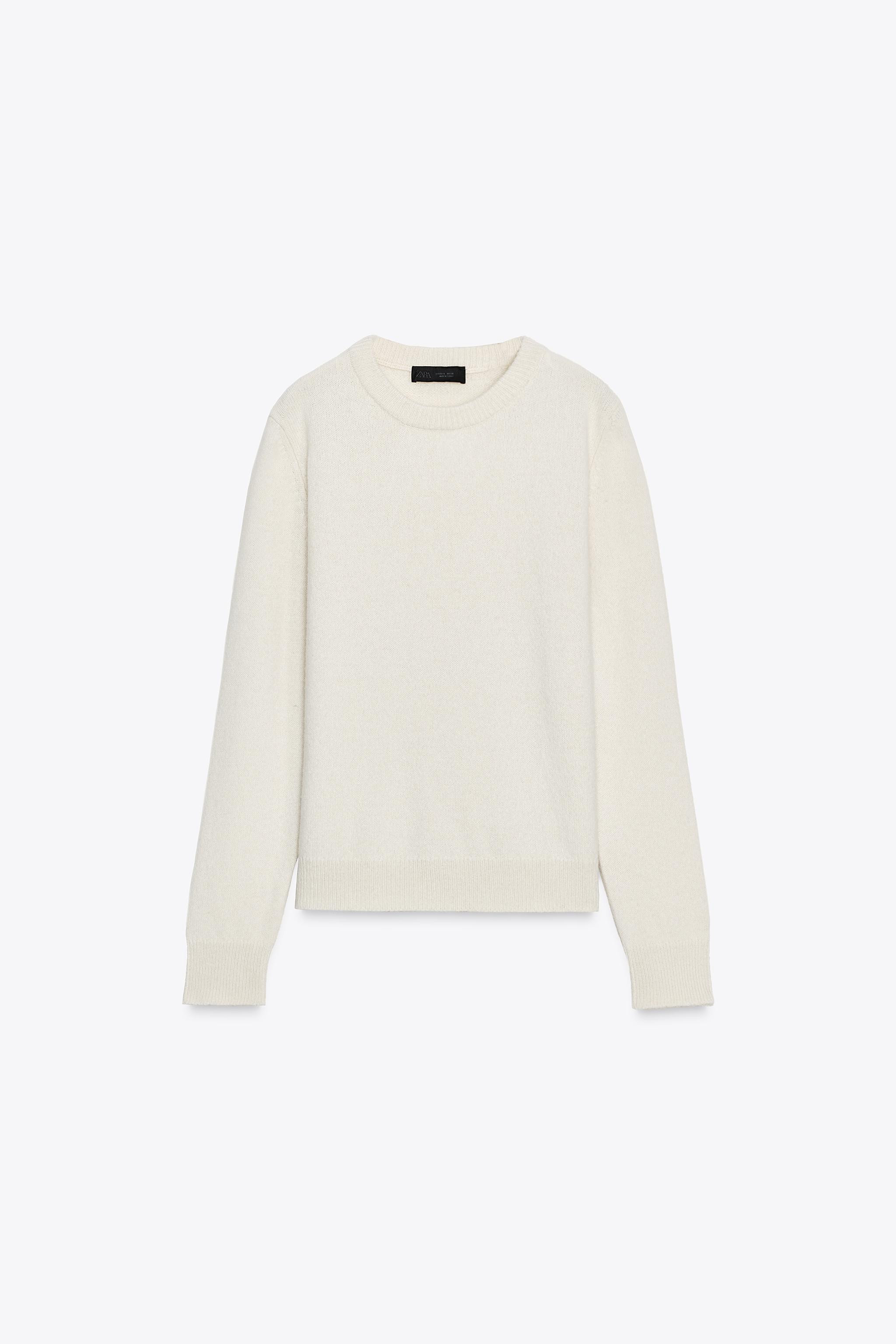 LONG SLEEVE CASHMERE AND WOOL SWEATER | Zara US