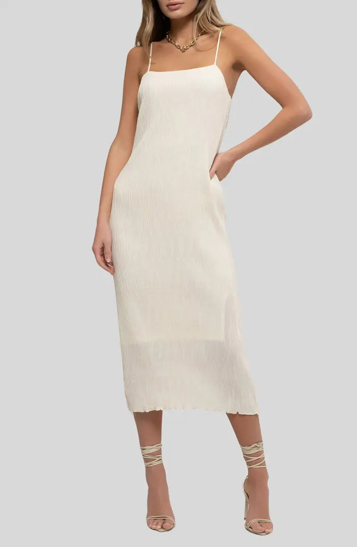 Crinkle Midi Dress | Nordstrom Rack