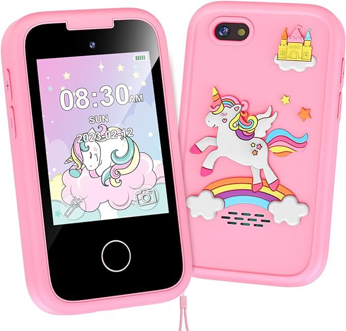 Kids Phone for Girls Toys, Unicorns Gifts for 3-10 Year Old Girls Boys Christmas Birthday Kids To... | Amazon (US)