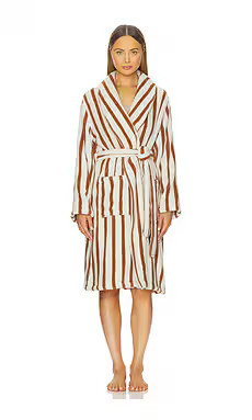 Parachute Terry Stripe Robe in Bone & Tobacco from Revolve.com | Revolve Clothing (Global)