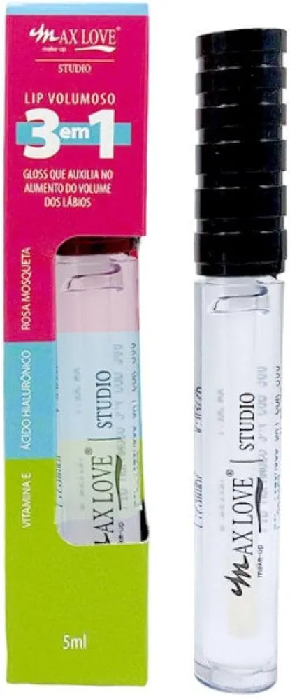 Gloss Lip Volumoso Hidratante Lábios Gigantes 3 em 1 Max Love (300) | Amazon (BR)