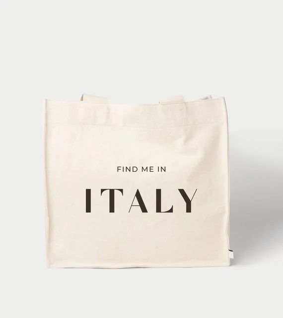 Italy Tote Bag Tote Grocery Bag Bridesmaid Gift Aesthetic - Etsy | Etsy (US)