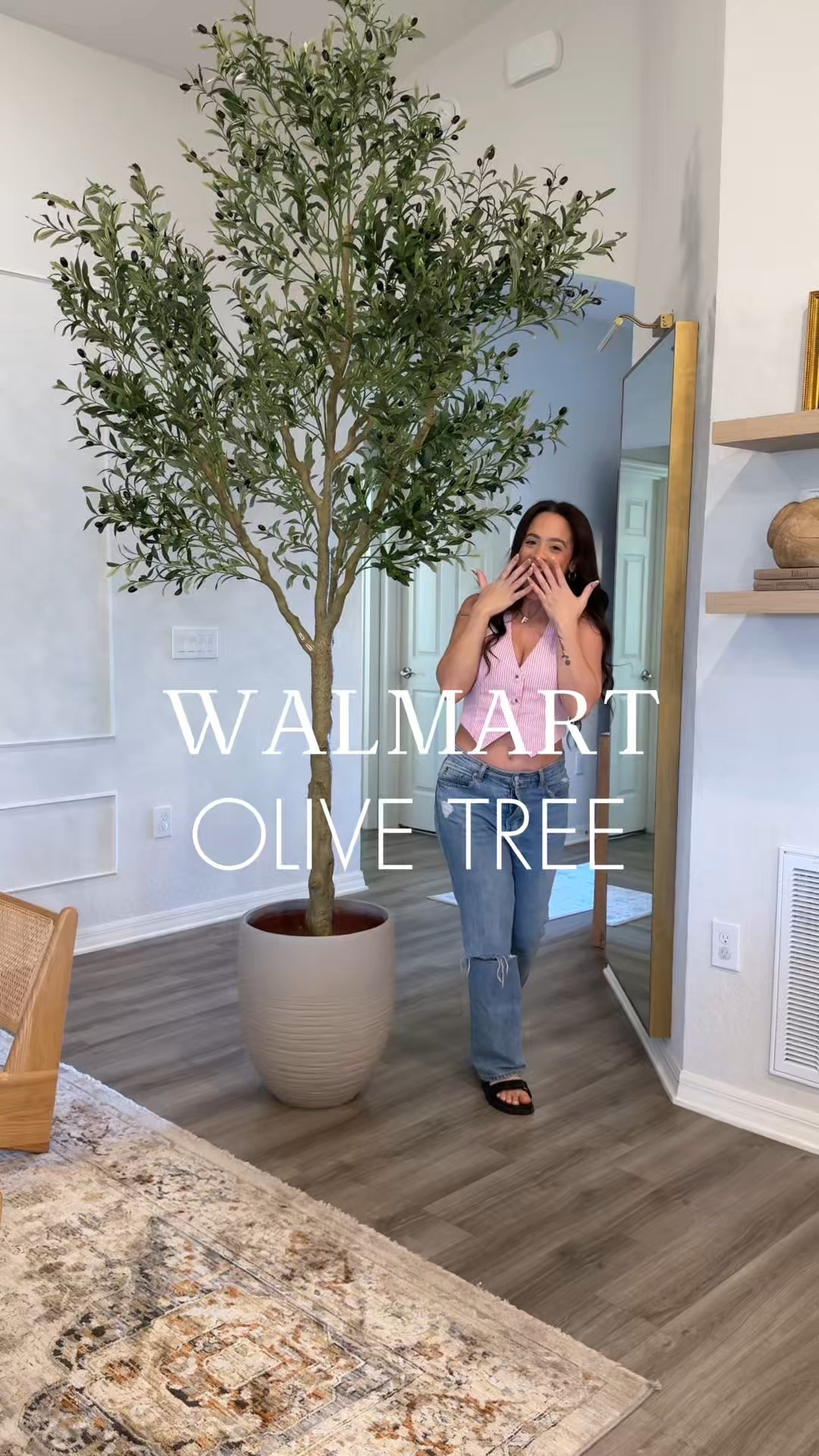 Obsessed with this 10ft olive tree from Walmart! 🌿✨ 

#LTKHome