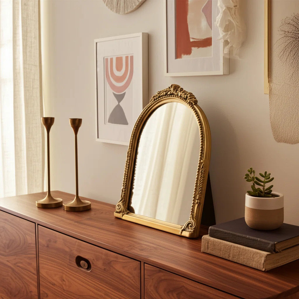 Baroque Style Decorative Frame with Resin Glass Paper and Polyresin Construction Featuring Ornate... | Wayfair North America