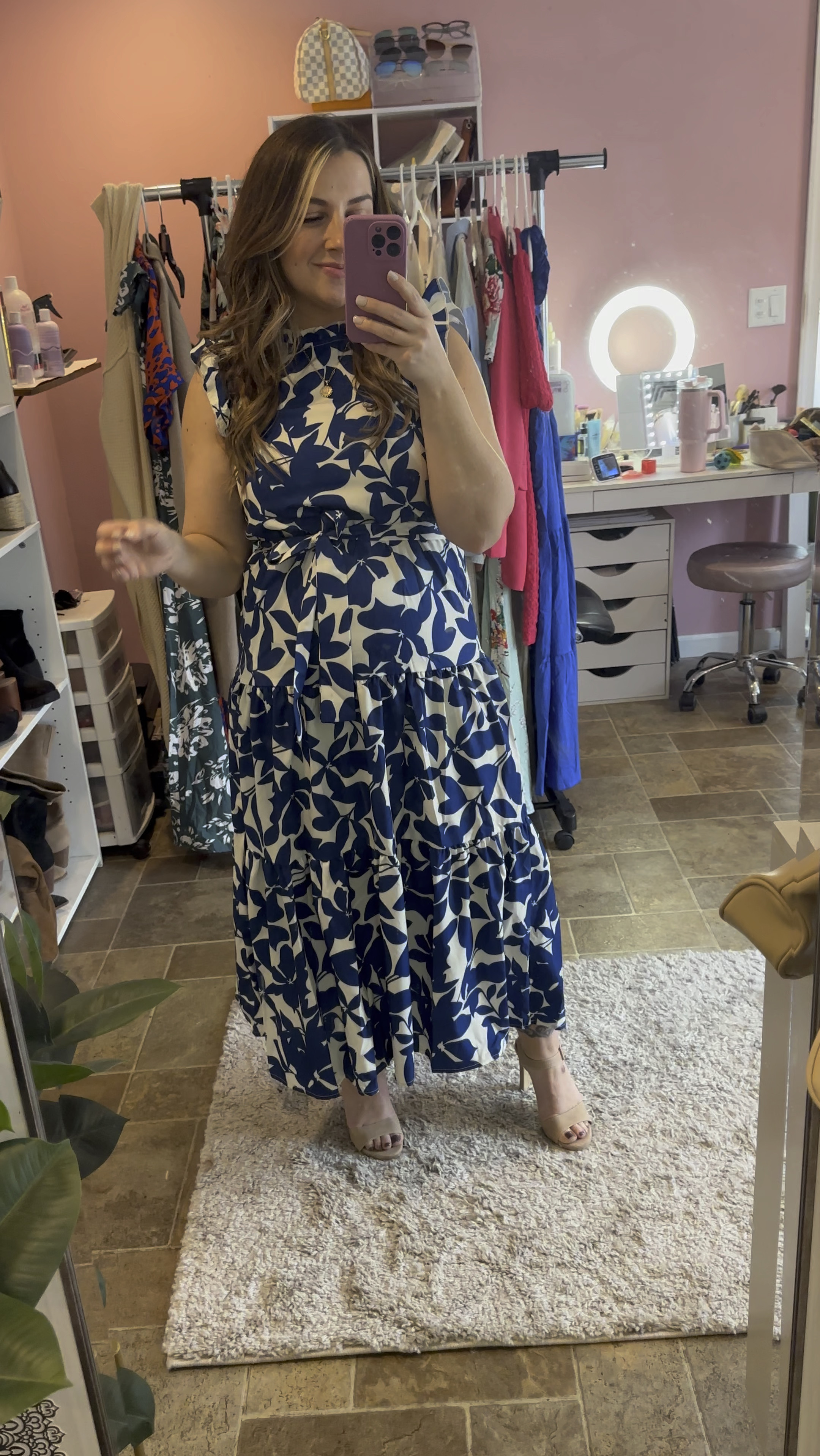 Spring floral cap sleeve maxi dress. I’m 5’2” and wearing a size small 

#LTKstyletip #LTKfindsunder50 #LTKSeasonal