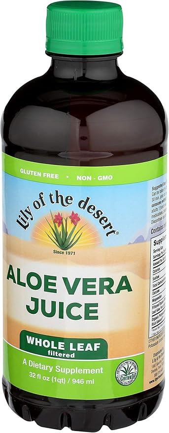 Lily of the Desert Aloe Vera Juice, Whole Leaf, 32 Ounces (Pack of 2) | Amazon (US)