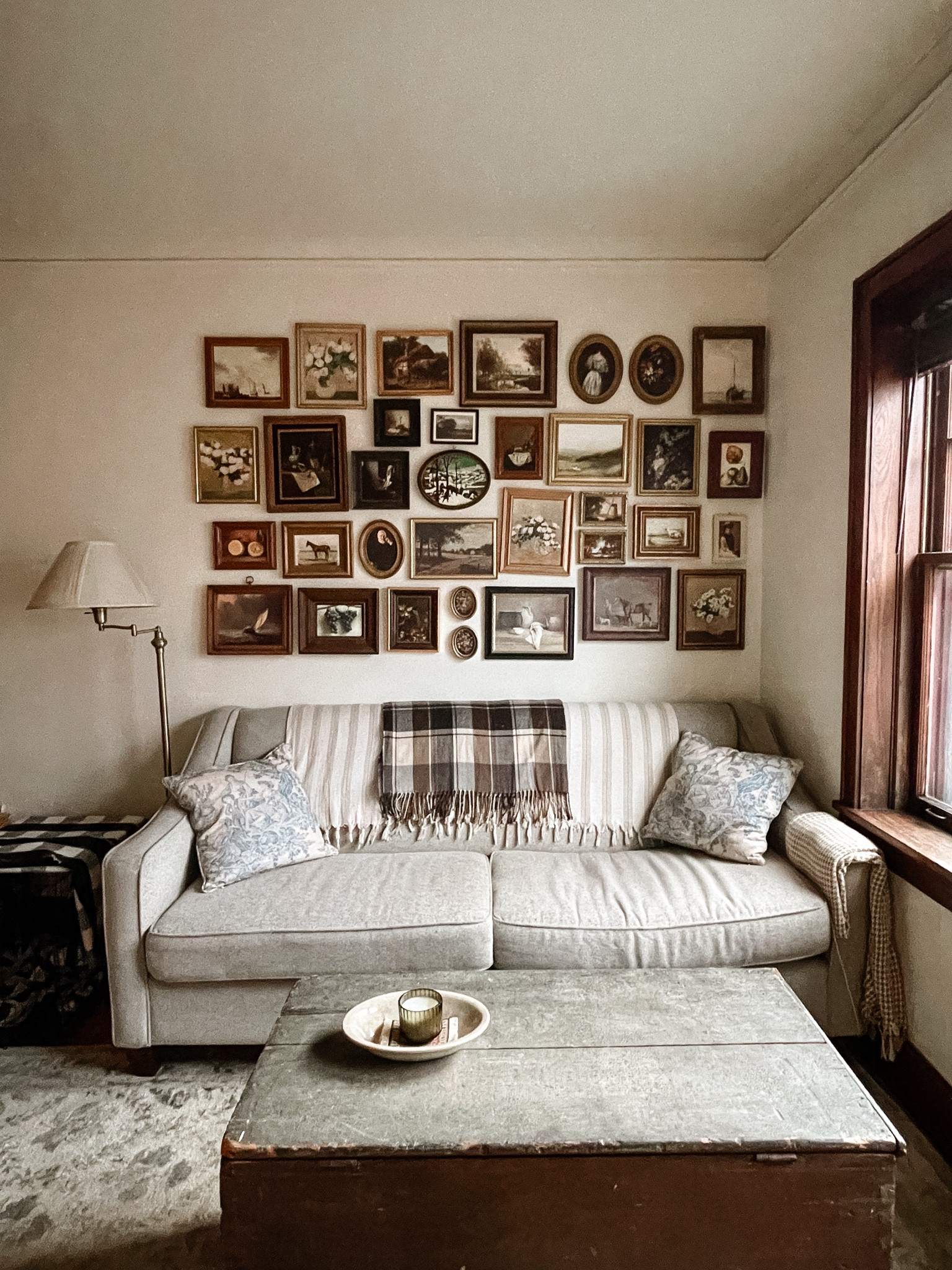 Gallery wall, candle, soft blankets, plush pillows…perfect cozy January setup!

#LTKSeasonal #LTKhome