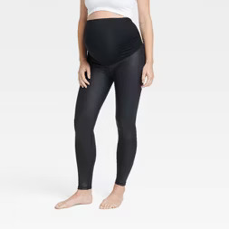 High Gloss Maternity Leggings - Isabel Maternity by Ingrid & Isabel™ Black | Target