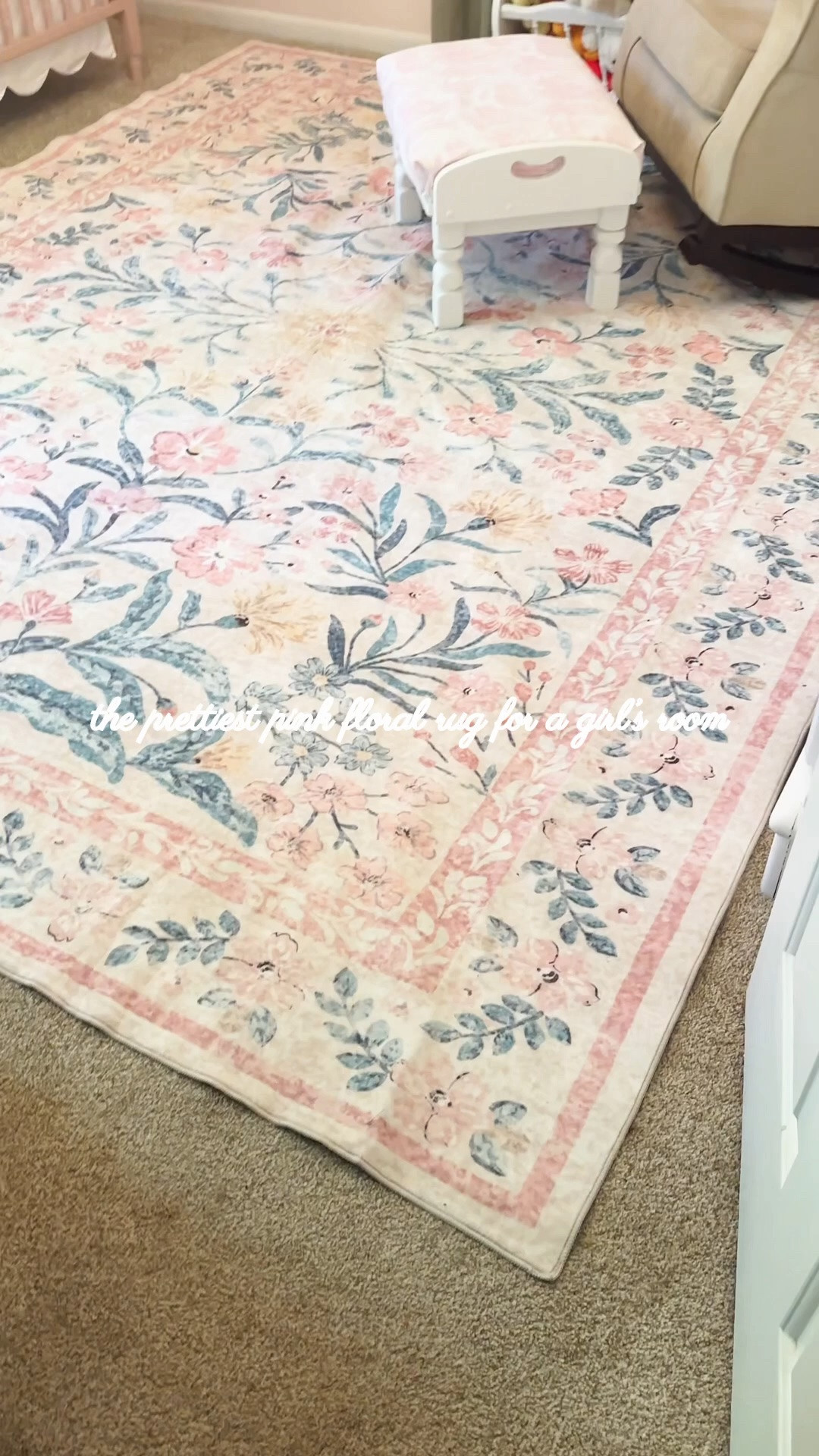 The prettiest pink floral girly rug of my dreams!

#LTKmomlife #LTKBaby #LTKKids