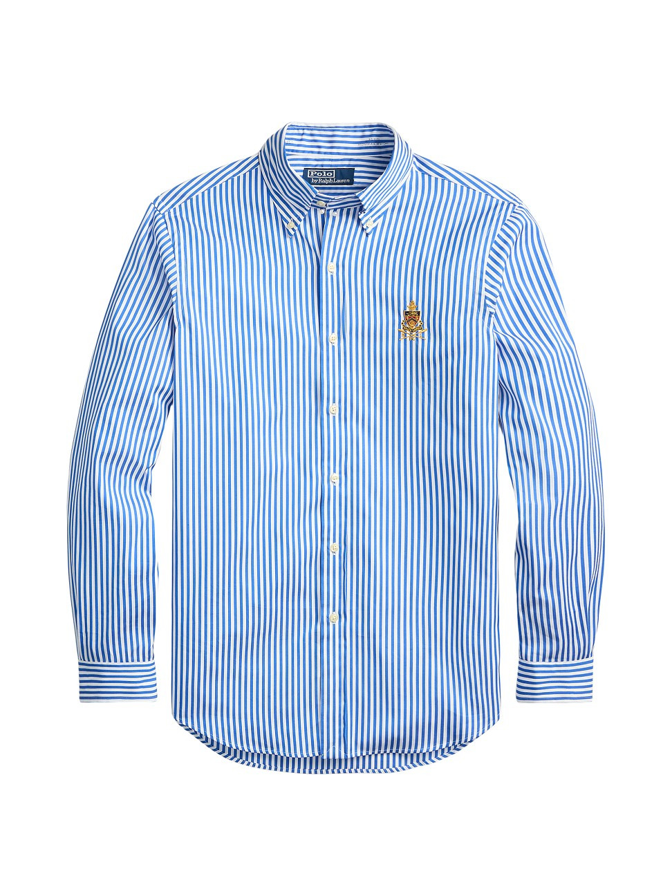 Men's Striped Cotton Button-Down Shirt - White Blue - Size Small | Saks Fifth Avenue