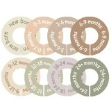 Baby Clothes Organizer Dividers Set - Round Monthly Size Markers for Newborn to Toddler Closet, N... | Walmart (US)