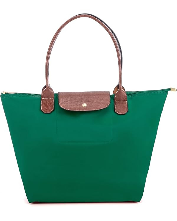Tote Bag for Women Foldable Shoulder Bag Nylon Weekend Hobo Handbag | Amazon (US)