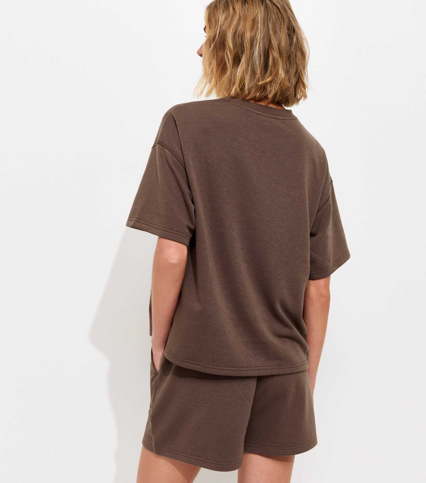 Dark Brown Jersey Jogger Shorts | New Look | New Look (UK)