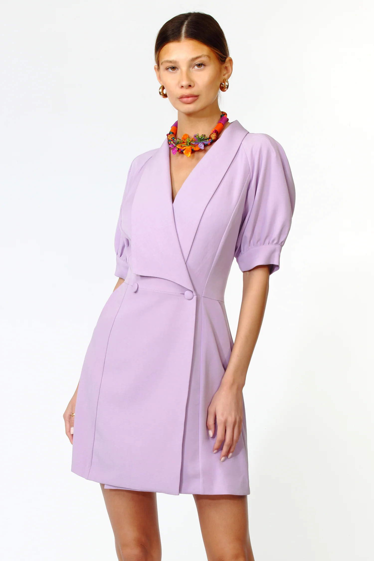 Francesca Puff Sleeve Blazer Dress | Adelyn Rae