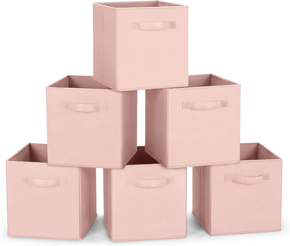 MaidMAX Fabric Storage Bins, Cloth Cube Storage Bins for Home Bedroom Closet Drawers Organizer, F... | Amazon (US)