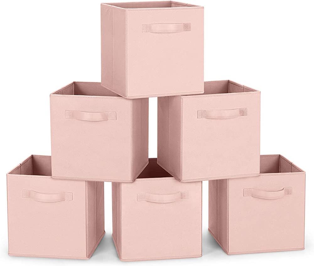 MaidMAX Fabric Storage Bins, Cloth Cube Storage Bins for Home Bedroom Closet Drawers Organizer, F... | Amazon (US)