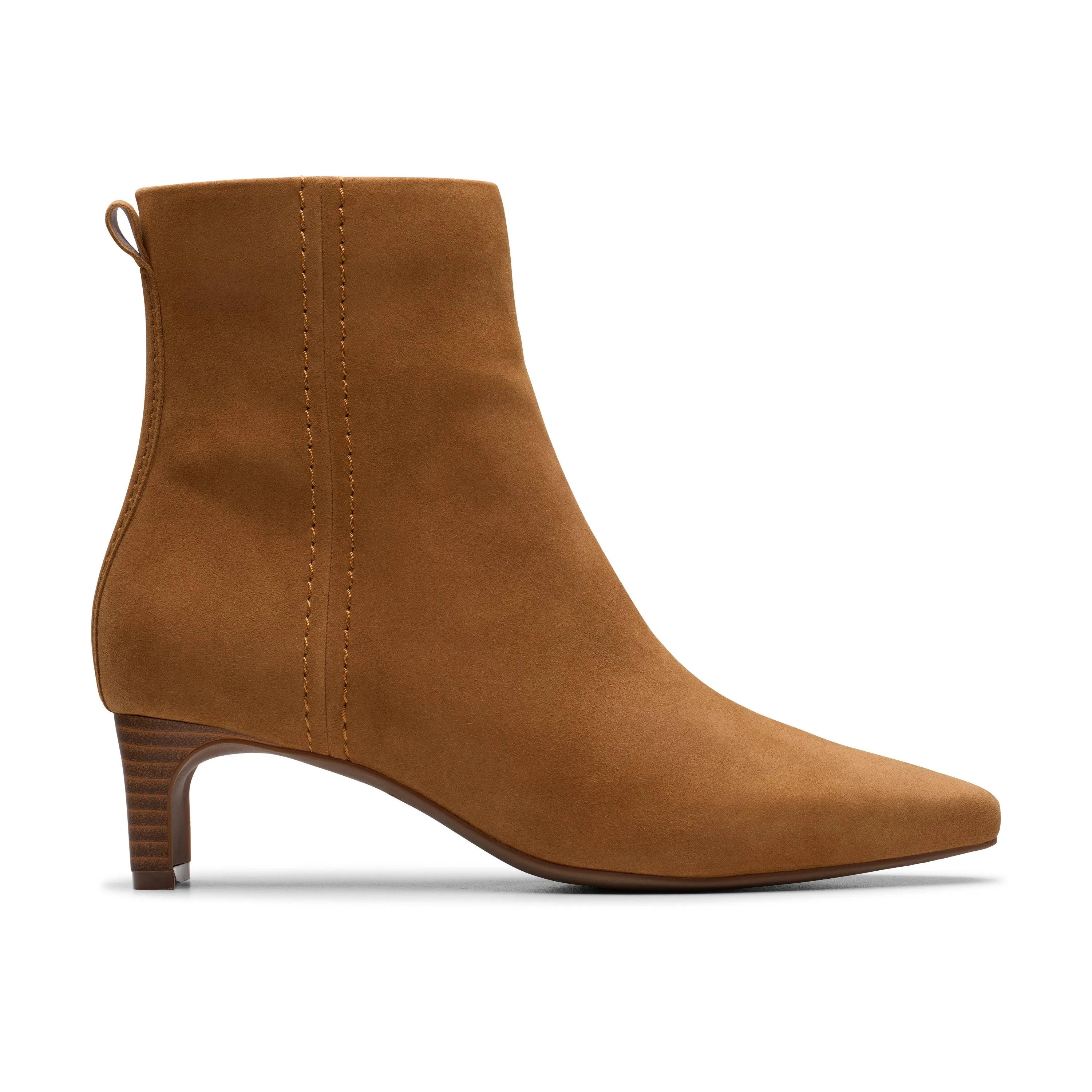 Boots | Edina Up Tan Suede Ankle Boots | Clarks | Dorothy Perkins (UK)