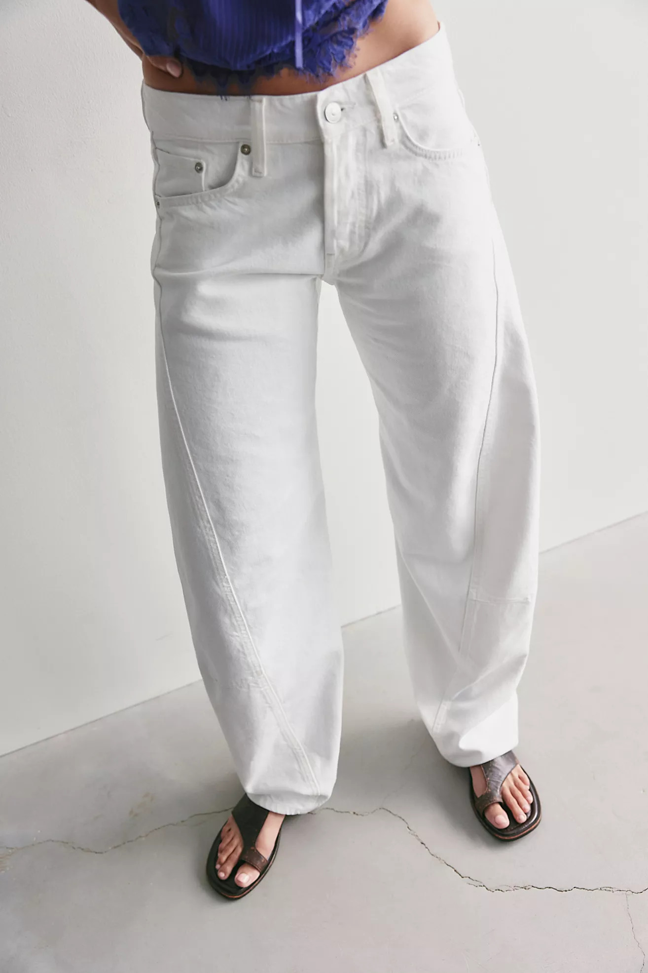 We The Free Fable Low-Rise Twisted Bowed Jeans | Free People (Global - UK&FR Excluded)