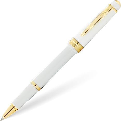 Cross Bailey Light Polished White Resin and Gold Tone Rollerball Pen | Amazon (US)