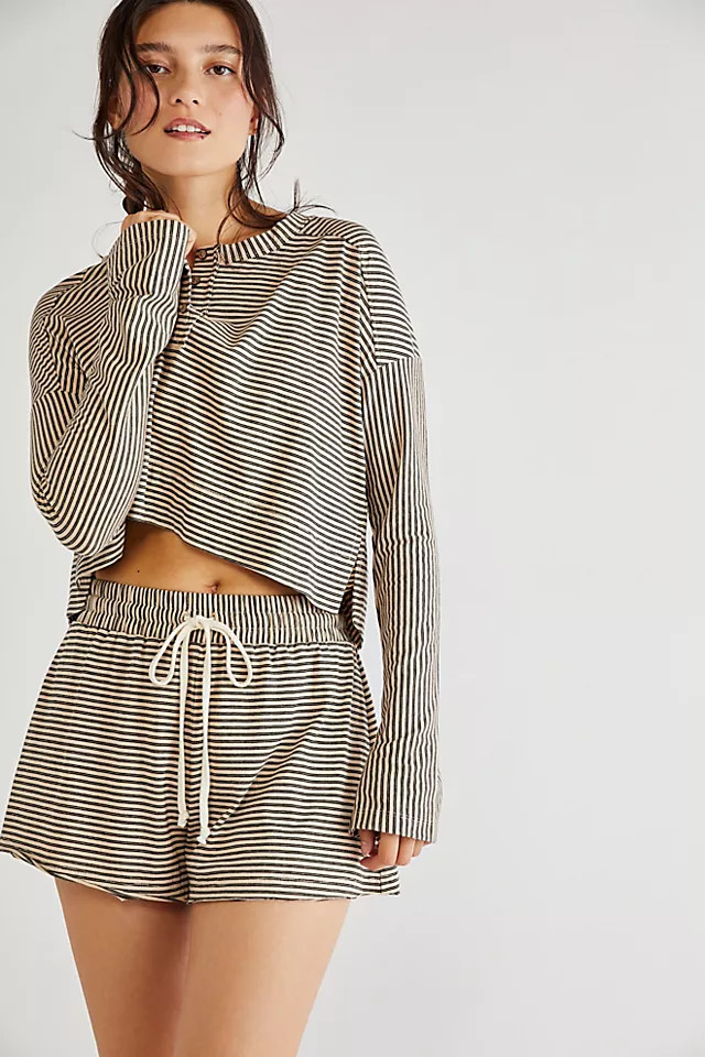 Seeing Stripes Short Set | Free People (Global - UK&FR Excluded)