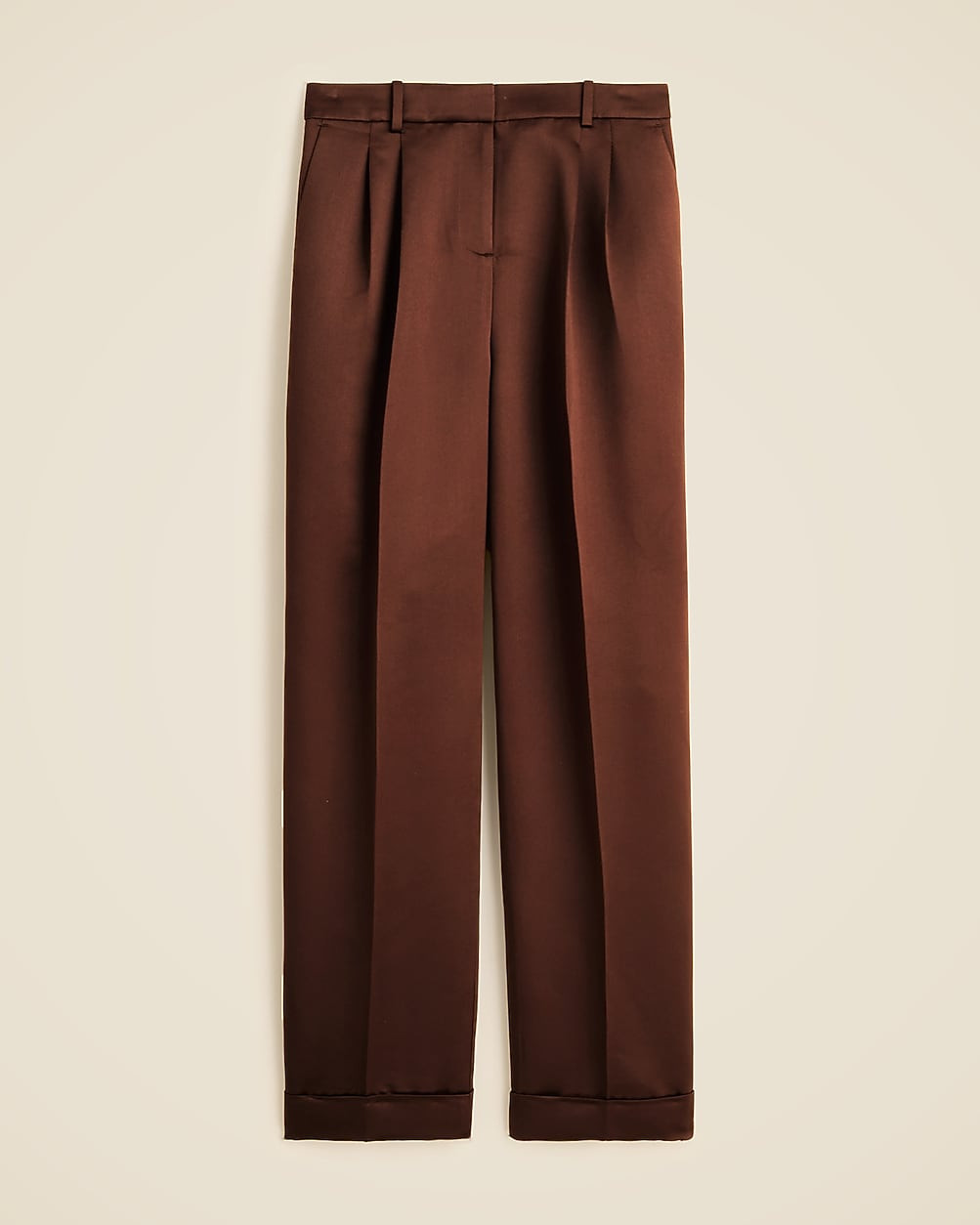 Wide-leg pleated pant in duchesse satin | J. Crew US
