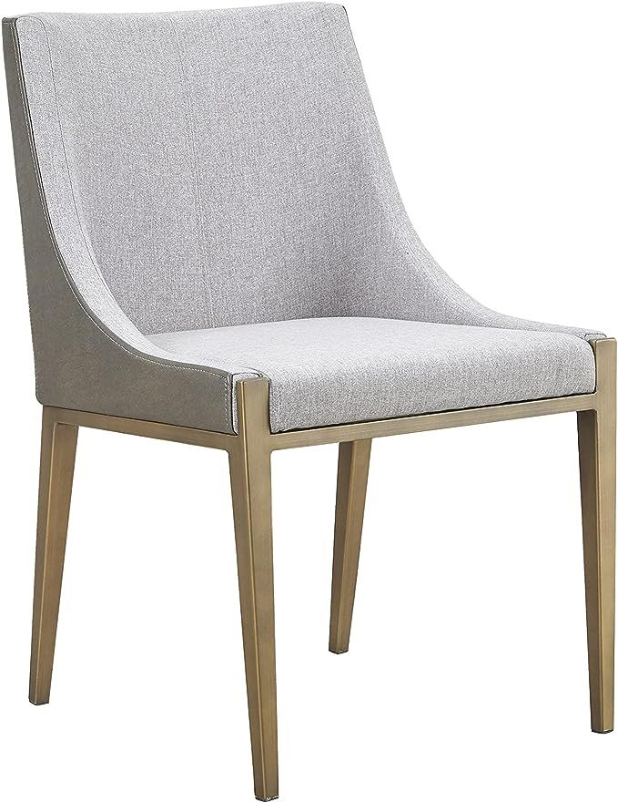 Limari Home Spencer Collection Contemporary Fabric & Leatherette Upholstered Dining Chair with An... | Amazon (US)