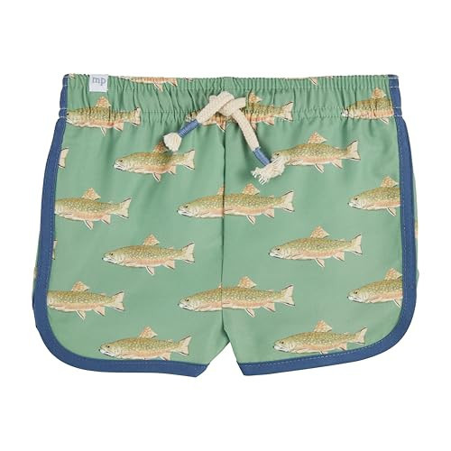 Mud Pie Baby Boy's Children's Fish Printed Trunks 4T-5T | Amazon (US)