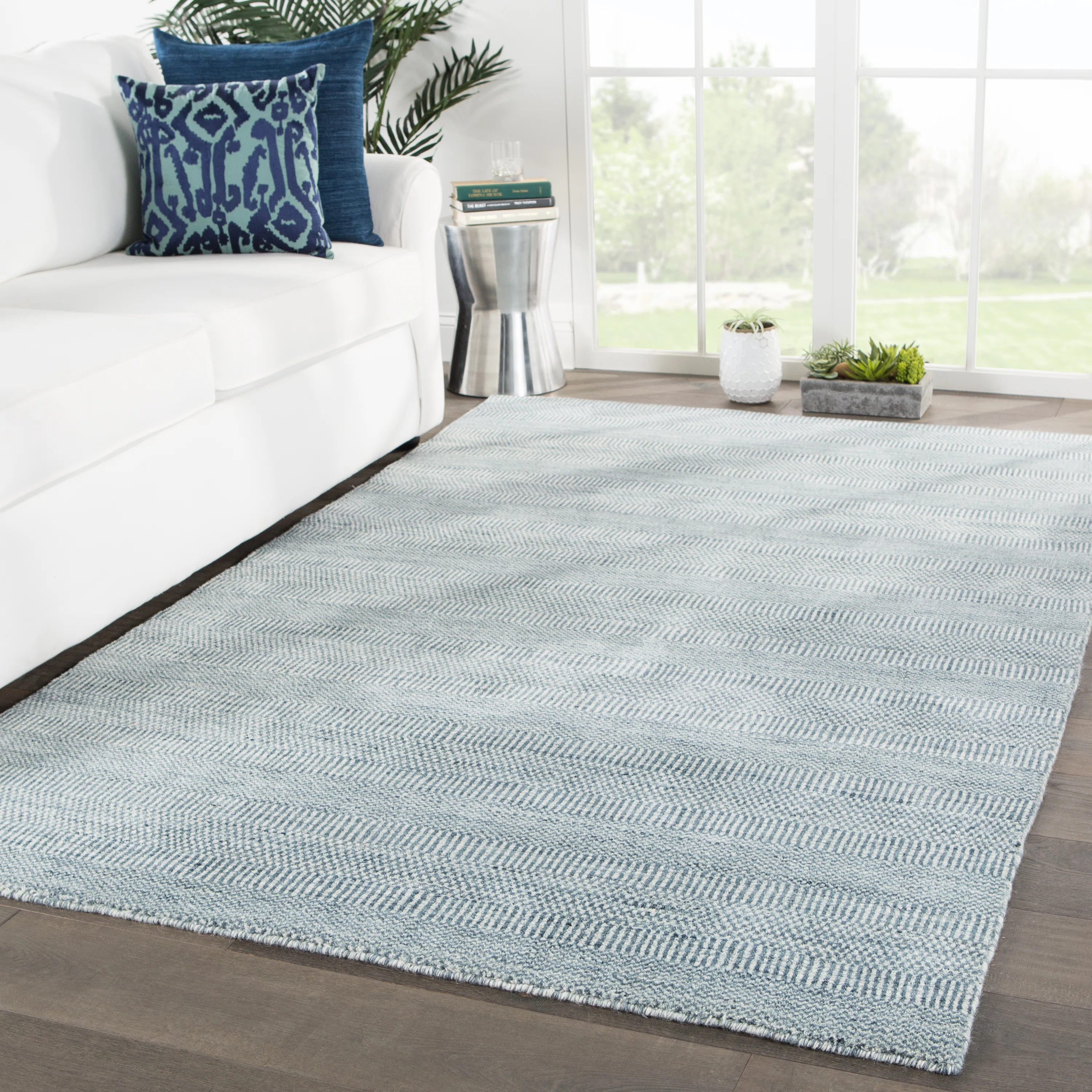 Tracyann Dark Blue/Ivory Rug | Wayfair North America